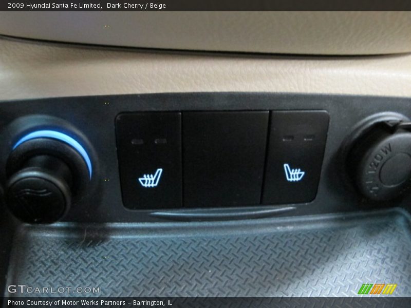 Dark Cherry / Beige 2009 Hyundai Santa Fe Limited