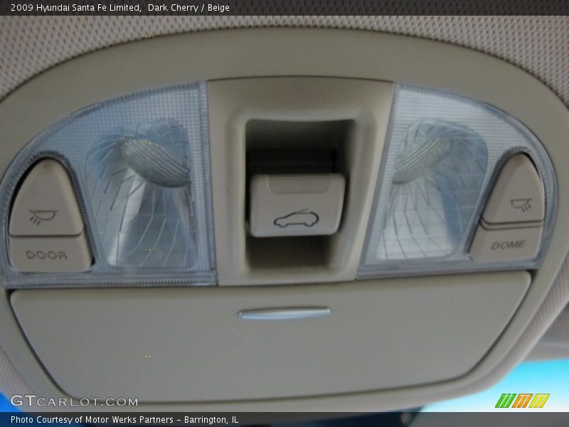 Dark Cherry / Beige 2009 Hyundai Santa Fe Limited