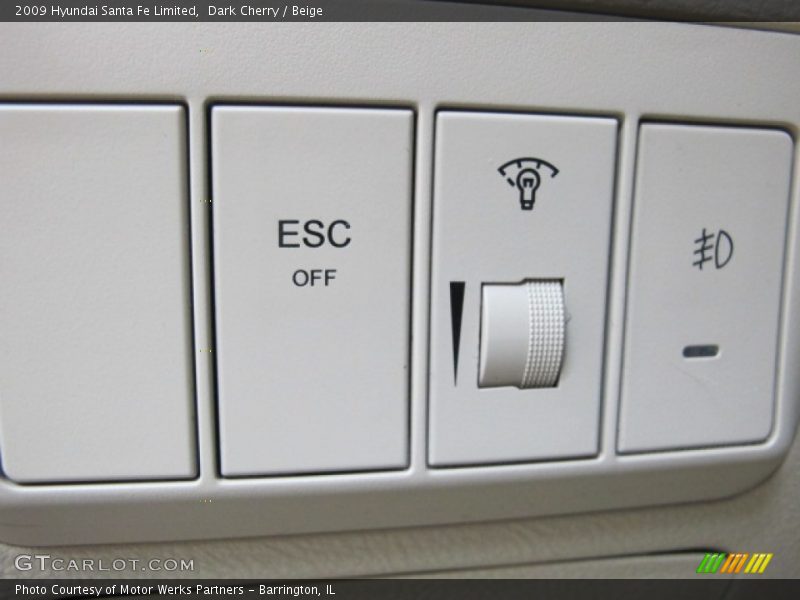 Dark Cherry / Beige 2009 Hyundai Santa Fe Limited