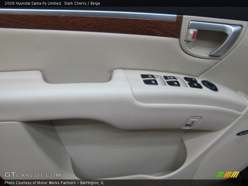 Dark Cherry / Beige 2009 Hyundai Santa Fe Limited