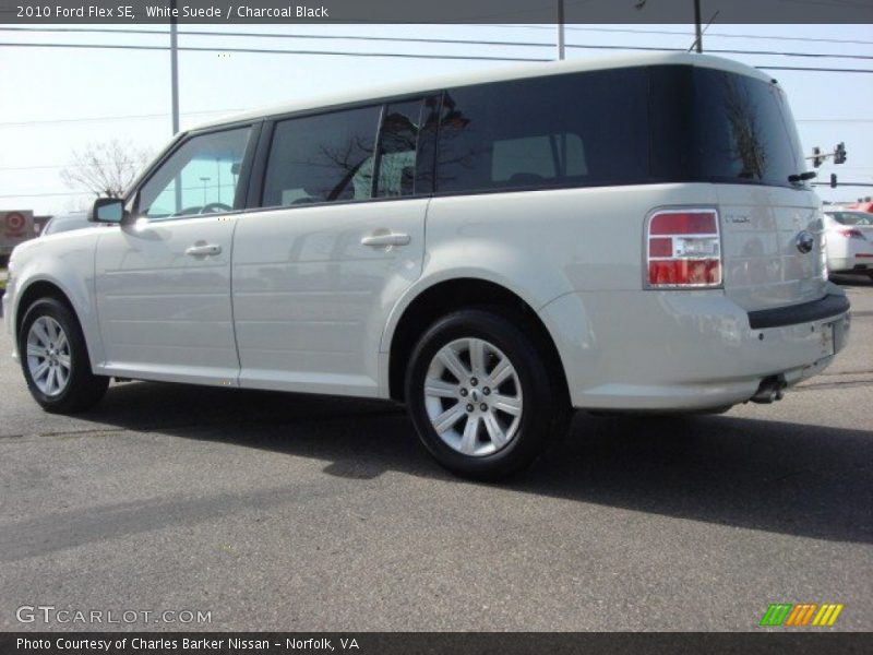 White Suede / Charcoal Black 2010 Ford Flex SE