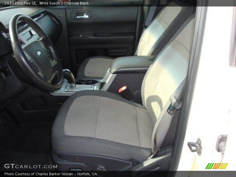 White Suede / Charcoal Black 2010 Ford Flex SE