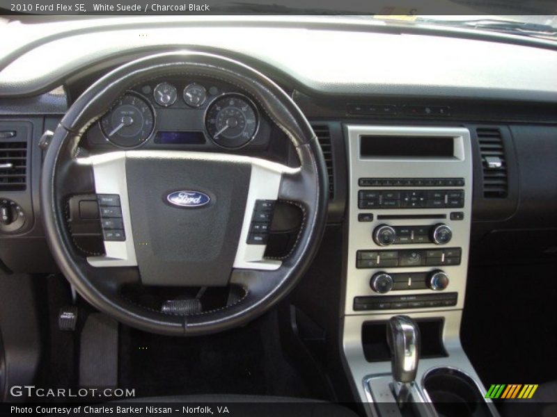 White Suede / Charcoal Black 2010 Ford Flex SE