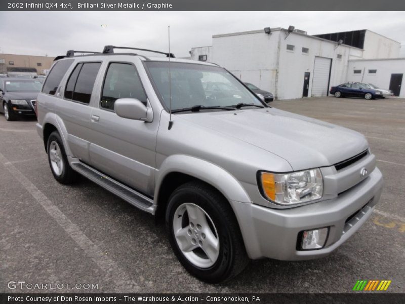 Brilliant Silver Metallic / Graphite 2002 Infiniti QX4 4x4