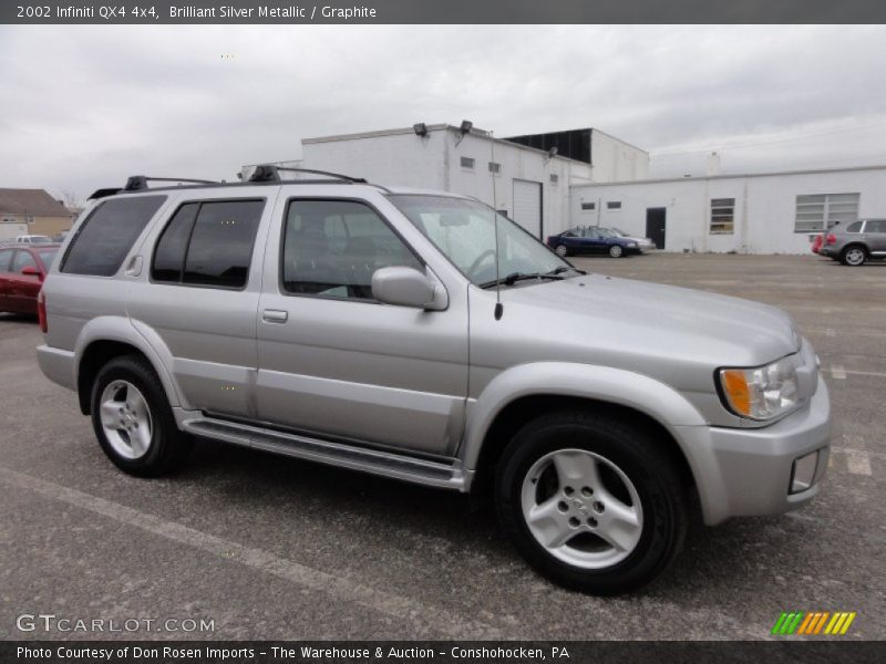 Brilliant Silver Metallic / Graphite 2002 Infiniti QX4 4x4
