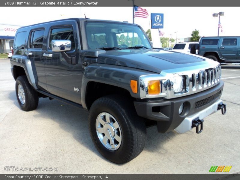 Graphite Metallic / Ebony/Pewter 2009 Hummer H3