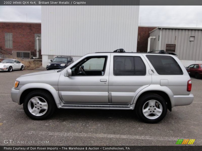 Brilliant Silver Metallic / Graphite 2002 Infiniti QX4 4x4