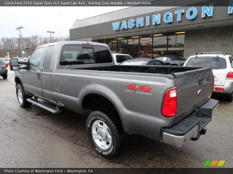 Sterling Grey Metallic / Medium Stone 2009 Ford F350 Super Duty XLT SuperCab 4x4