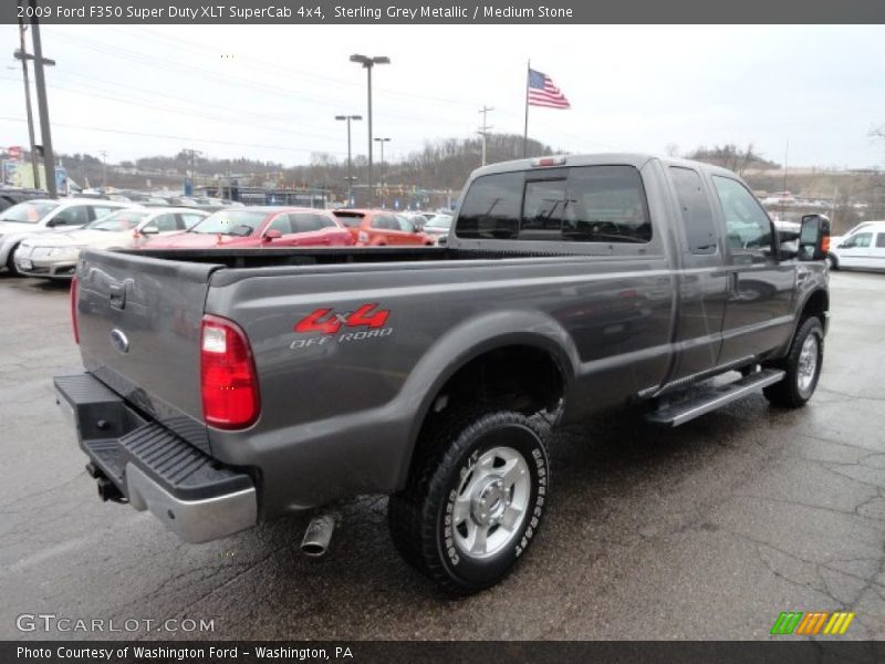 Sterling Grey Metallic / Medium Stone 2009 Ford F350 Super Duty XLT SuperCab 4x4
