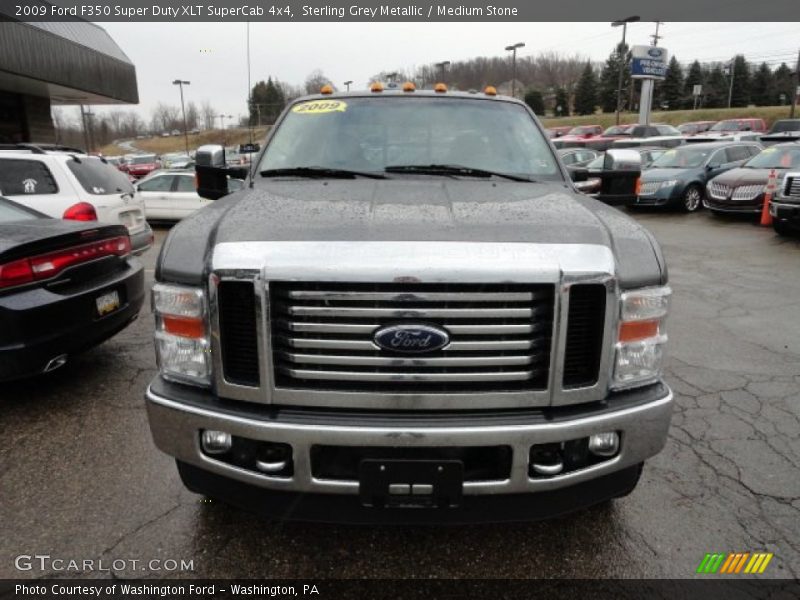 Sterling Grey Metallic / Medium Stone 2009 Ford F350 Super Duty XLT SuperCab 4x4