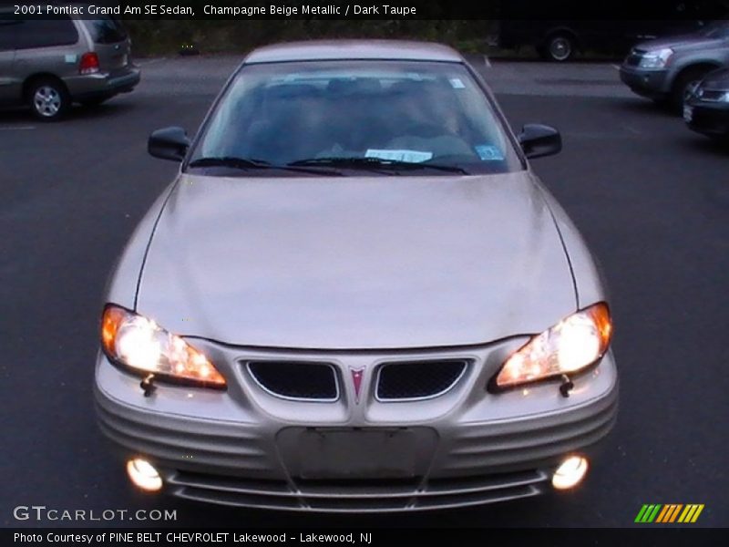 Champagne Beige Metallic / Dark Taupe 2001 Pontiac Grand Am SE Sedan