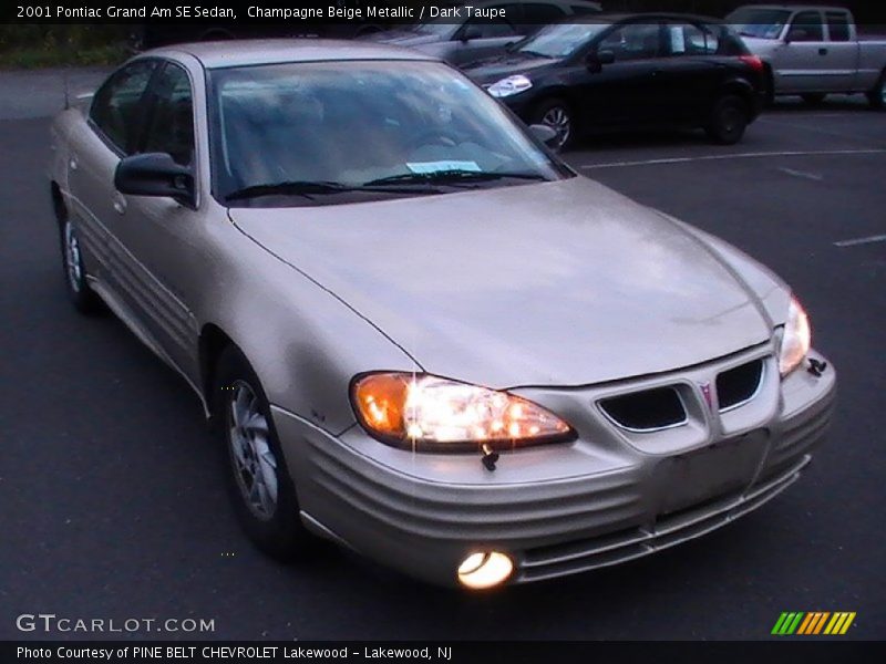 Champagne Beige Metallic / Dark Taupe 2001 Pontiac Grand Am SE Sedan