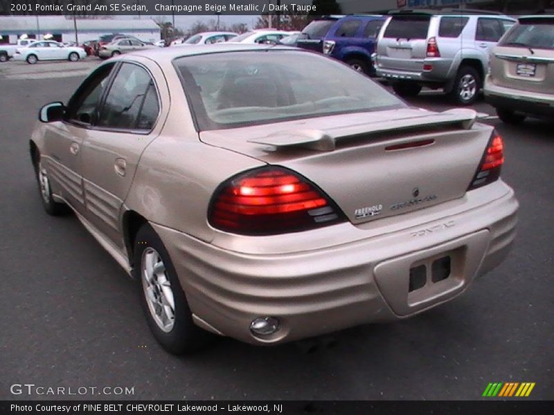 Champagne Beige Metallic / Dark Taupe 2001 Pontiac Grand Am SE Sedan