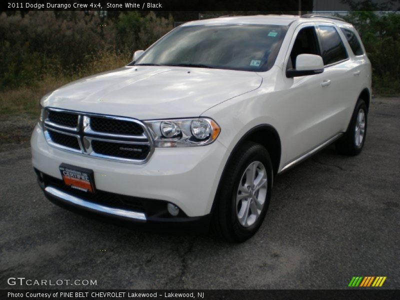 Stone White / Black 2011 Dodge Durango Crew 4x4