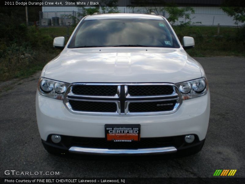 Stone White / Black 2011 Dodge Durango Crew 4x4