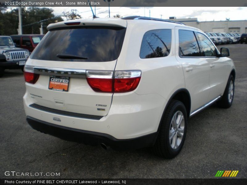 Stone White / Black 2011 Dodge Durango Crew 4x4