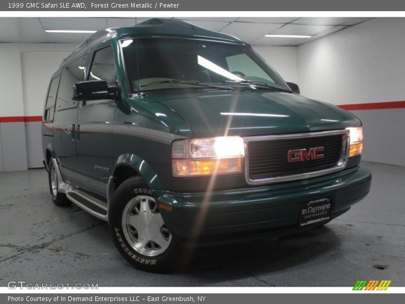 Forest Green Metallic / Pewter 1999 GMC Safari SLE AWD