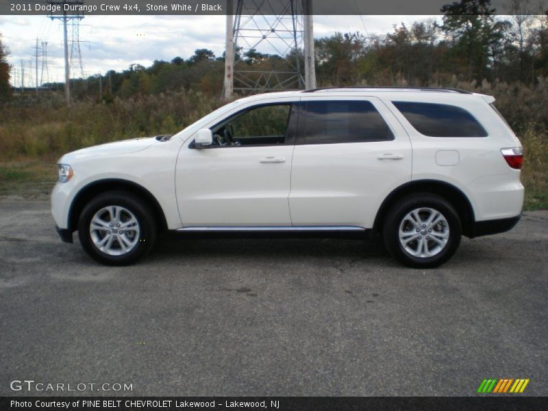 Stone White / Black 2011 Dodge Durango Crew 4x4