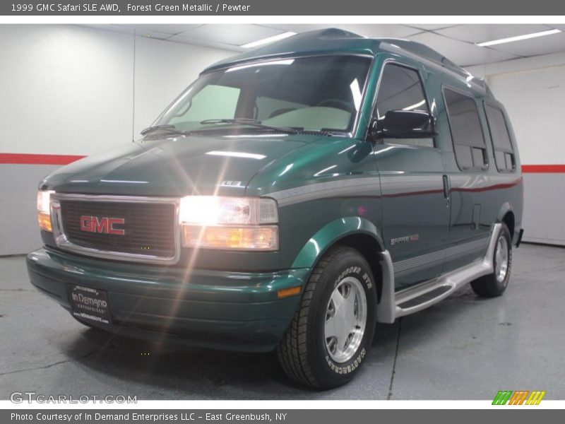 Forest Green Metallic / Pewter 1999 GMC Safari SLE AWD