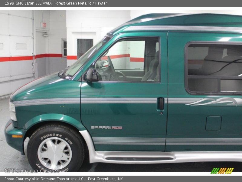 Forest Green Metallic / Pewter 1999 GMC Safari SLE AWD