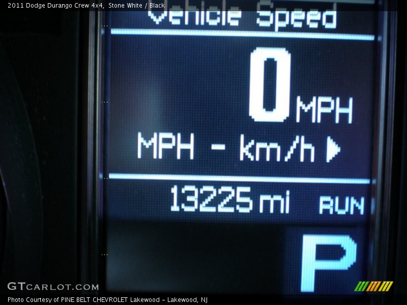Stone White / Black 2011 Dodge Durango Crew 4x4