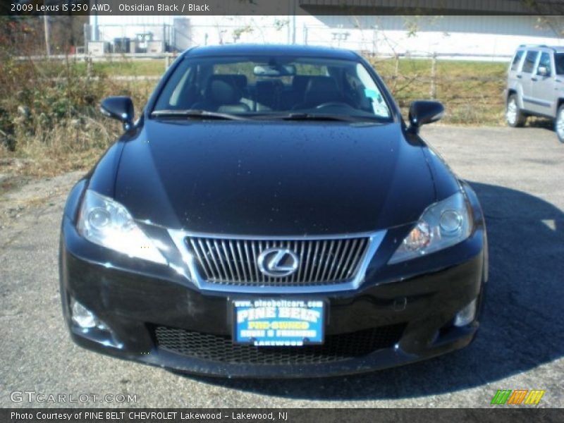 Obsidian Black / Black 2009 Lexus IS 250 AWD