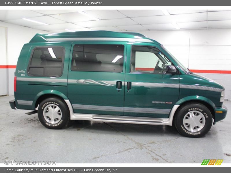 Forest Green Metallic / Pewter 1999 GMC Safari SLE AWD