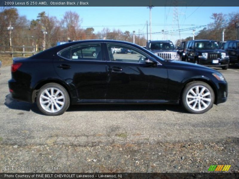 Obsidian Black / Black 2009 Lexus IS 250 AWD