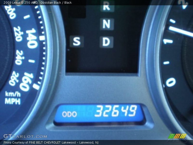 Obsidian Black / Black 2009 Lexus IS 250 AWD
