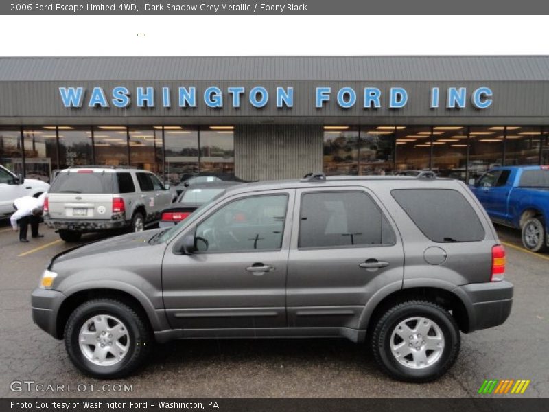 Dark Shadow Grey Metallic / Ebony Black 2006 Ford Escape Limited 4WD