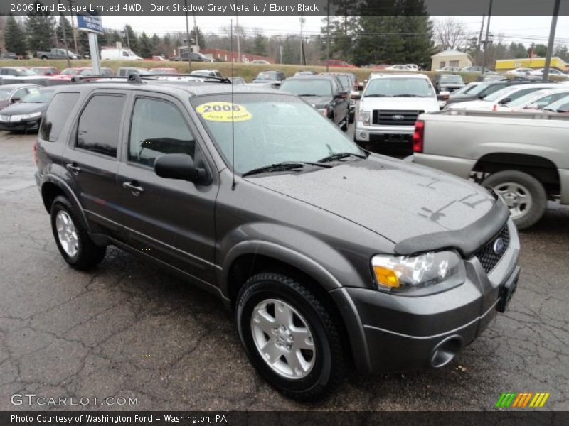Dark Shadow Grey Metallic / Ebony Black 2006 Ford Escape Limited 4WD