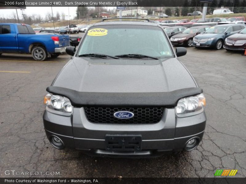 Dark Shadow Grey Metallic / Ebony Black 2006 Ford Escape Limited 4WD