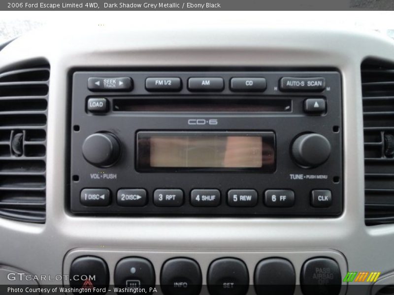 Dark Shadow Grey Metallic / Ebony Black 2006 Ford Escape Limited 4WD