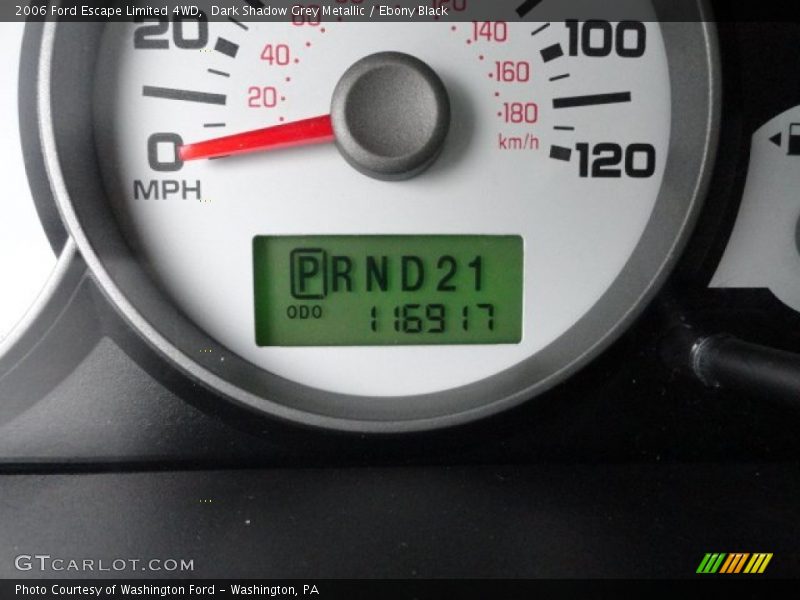 Dark Shadow Grey Metallic / Ebony Black 2006 Ford Escape Limited 4WD