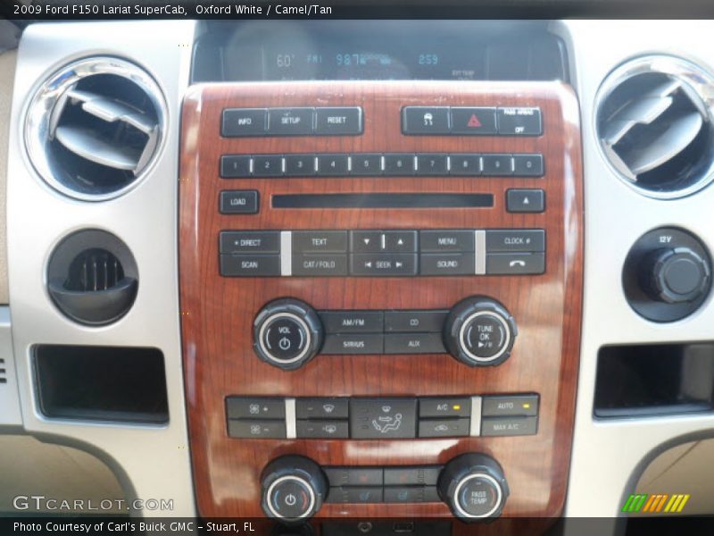 Oxford White / Camel/Tan 2009 Ford F150 Lariat SuperCab