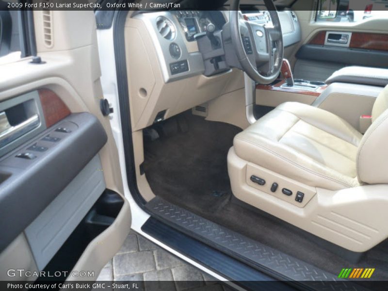 Oxford White / Camel/Tan 2009 Ford F150 Lariat SuperCab