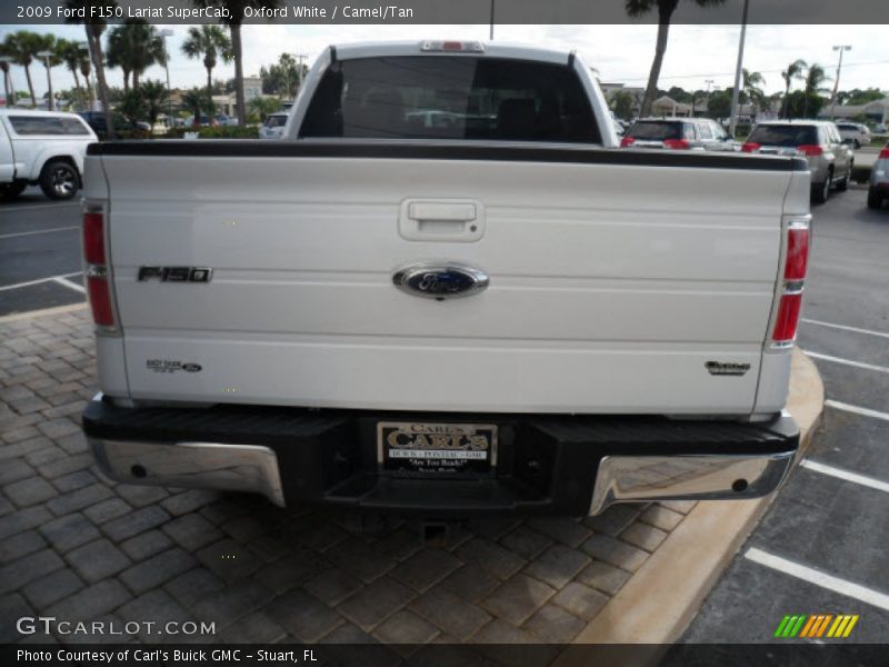 Oxford White / Camel/Tan 2009 Ford F150 Lariat SuperCab