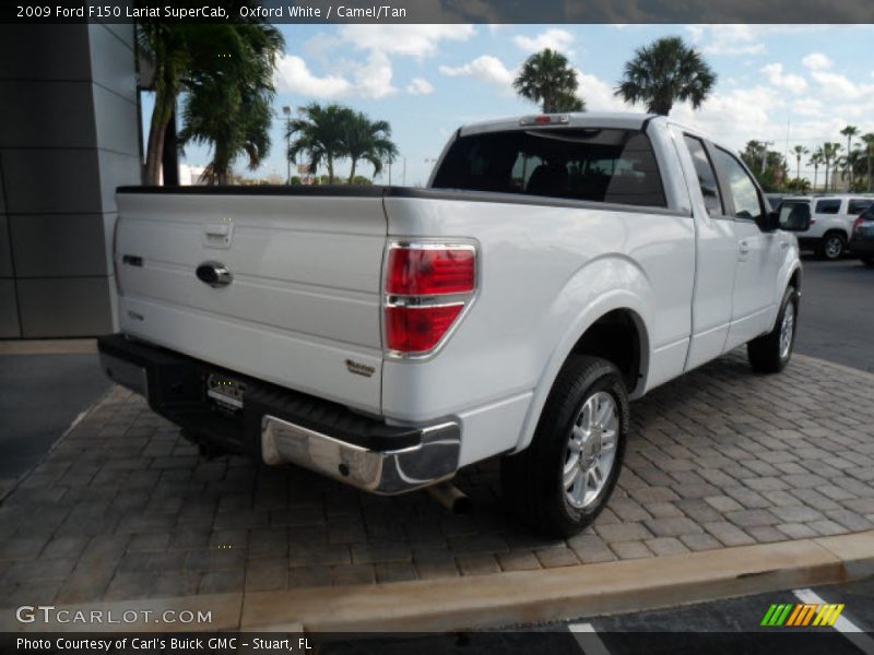 Oxford White / Camel/Tan 2009 Ford F150 Lariat SuperCab