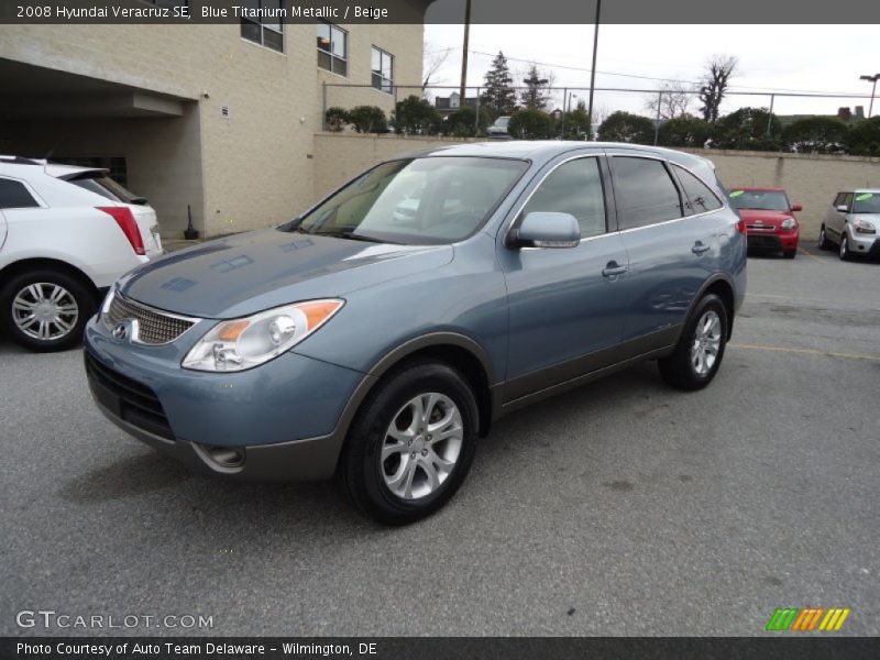Blue Titanium Metallic / Beige 2008 Hyundai Veracruz SE