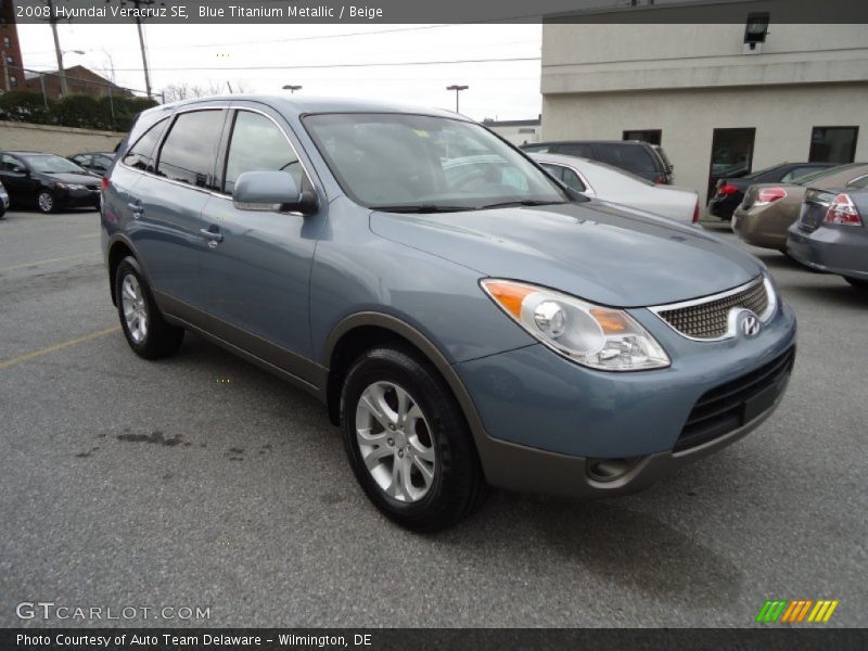 Blue Titanium Metallic / Beige 2008 Hyundai Veracruz SE