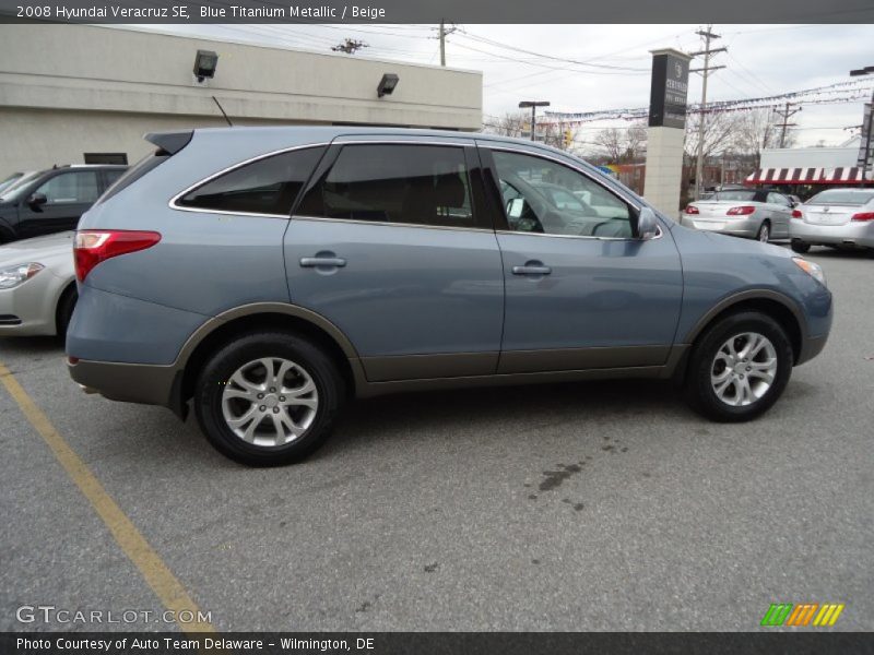 Blue Titanium Metallic / Beige 2008 Hyundai Veracruz SE