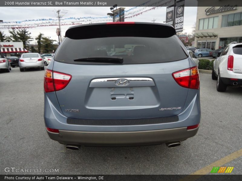 Blue Titanium Metallic / Beige 2008 Hyundai Veracruz SE