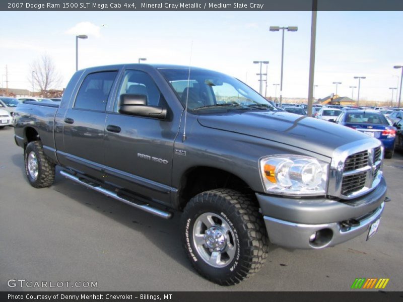 Mineral Gray Metallic / Medium Slate Gray 2007 Dodge Ram 1500 SLT Mega Cab 4x4