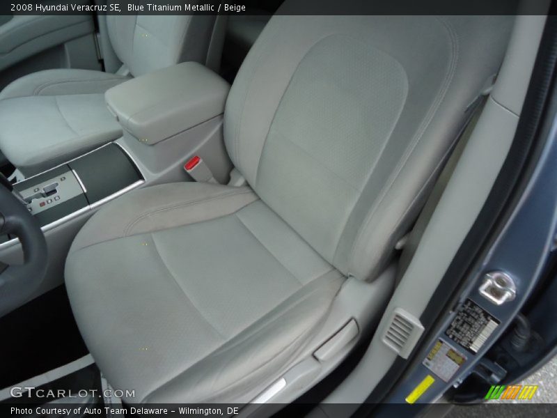 Blue Titanium Metallic / Beige 2008 Hyundai Veracruz SE