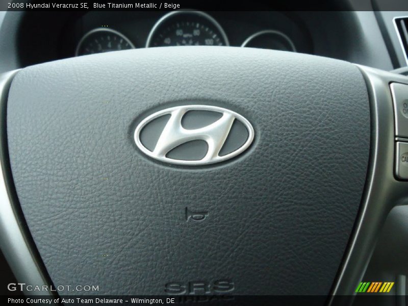 Blue Titanium Metallic / Beige 2008 Hyundai Veracruz SE