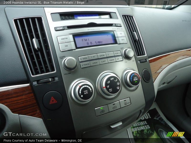 Blue Titanium Metallic / Beige 2008 Hyundai Veracruz SE