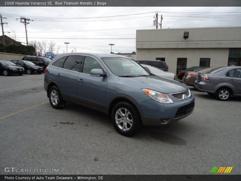 Blue Titanium Metallic / Beige 2008 Hyundai Veracruz SE