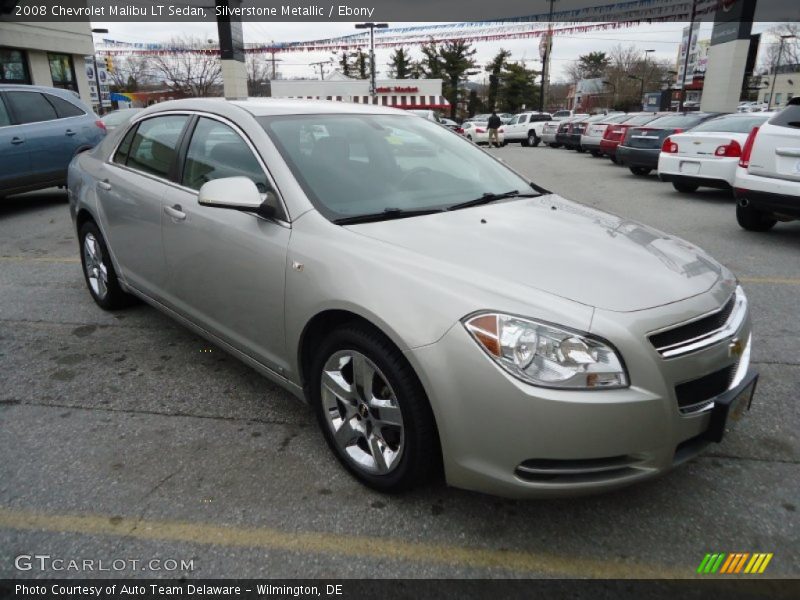 Silverstone Metallic / Ebony 2008 Chevrolet Malibu LT Sedan