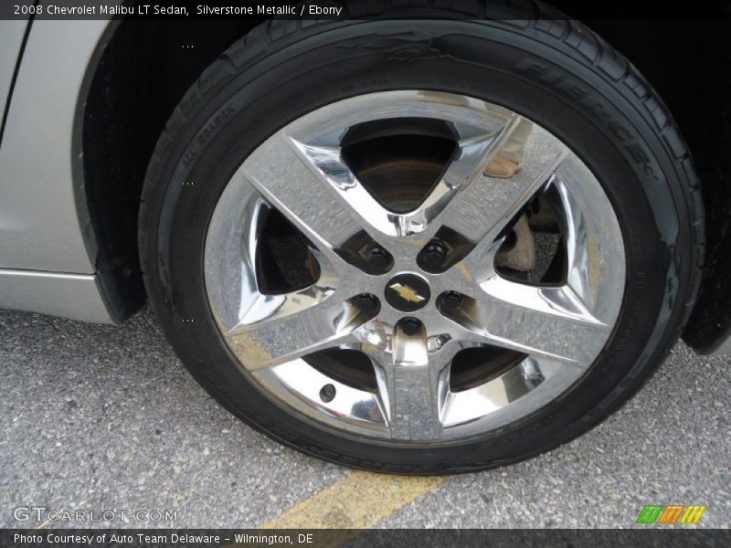Silverstone Metallic / Ebony 2008 Chevrolet Malibu LT Sedan