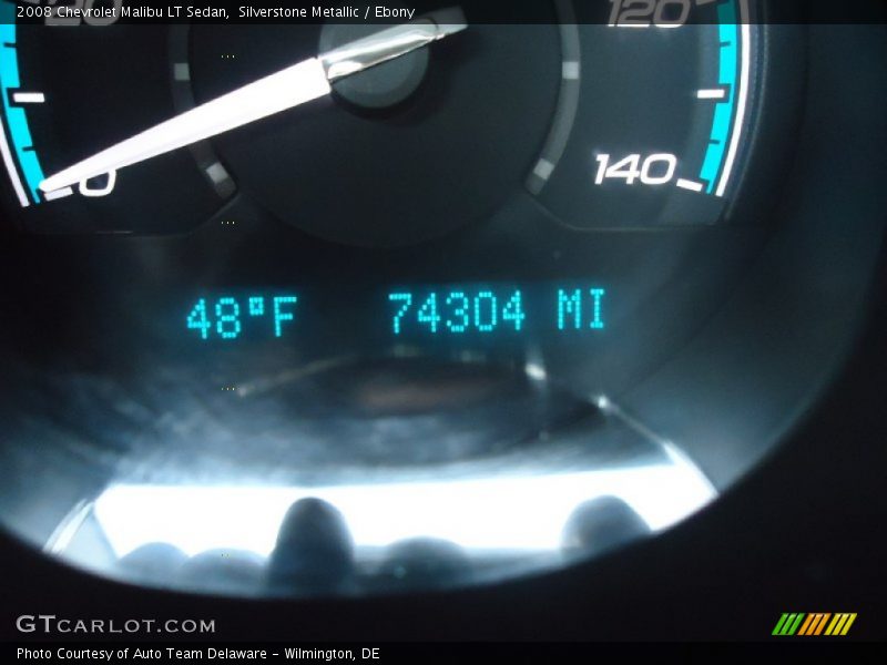 Silverstone Metallic / Ebony 2008 Chevrolet Malibu LT Sedan